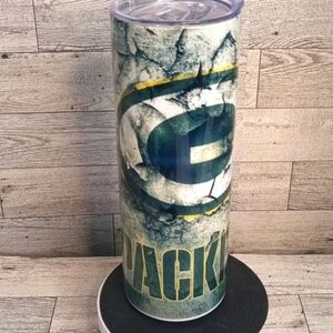 Green Bay Packers 20oz. Stainless steel handmade Tumbler